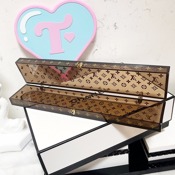 Authentic Louis Vuitton Rare Clear LV Monogram Jewelry / Display Box - Picture 7 of 16